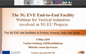 5G EVE Webinar 9 May 2019